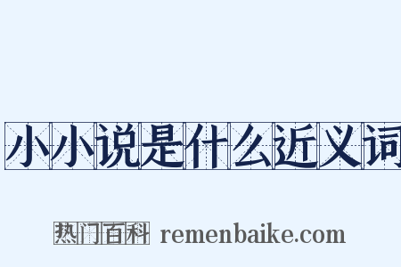 小小说是什么近义词是什么意思的图片
